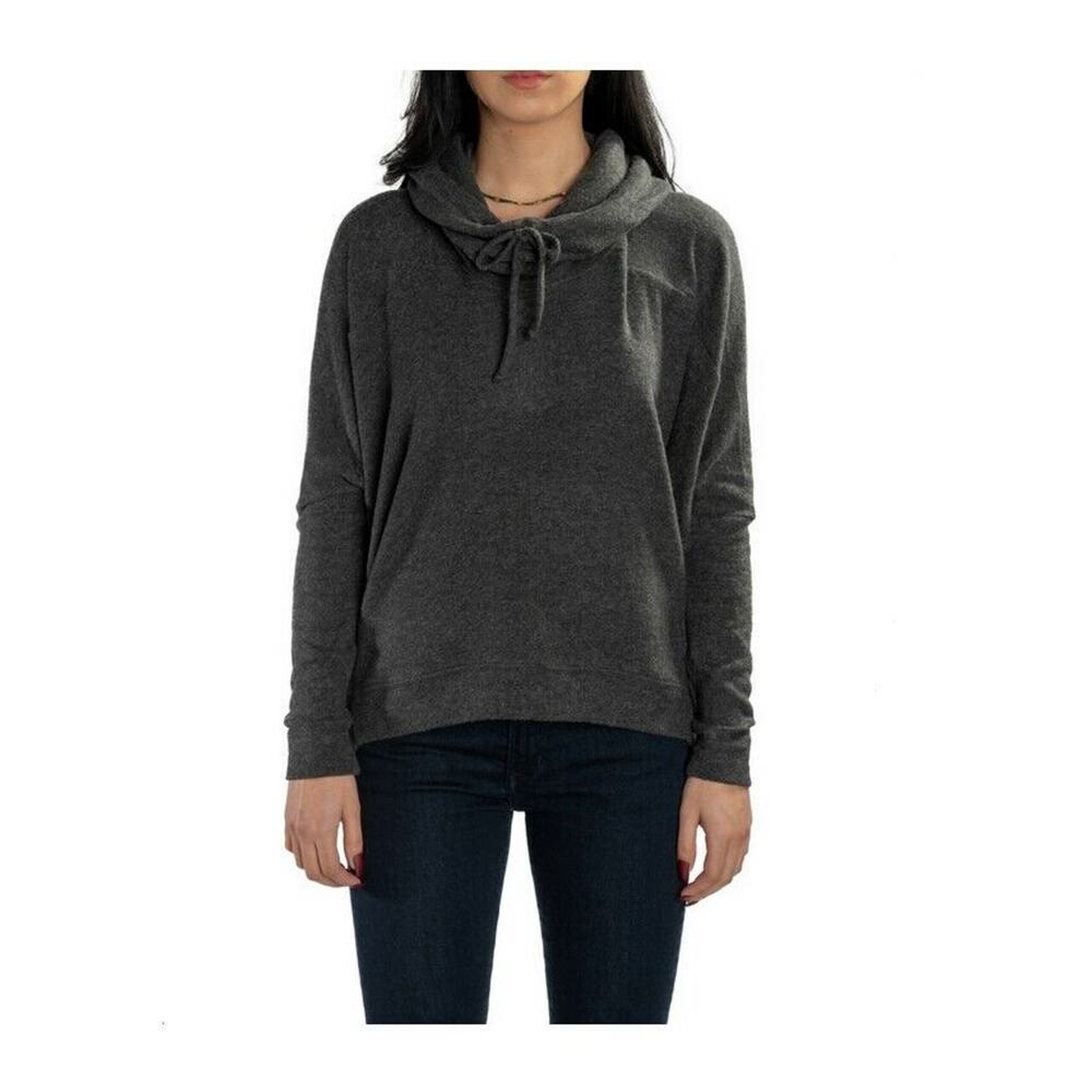 Sundown Cozy Cowl Neck Cocoon Top Grey Size XS